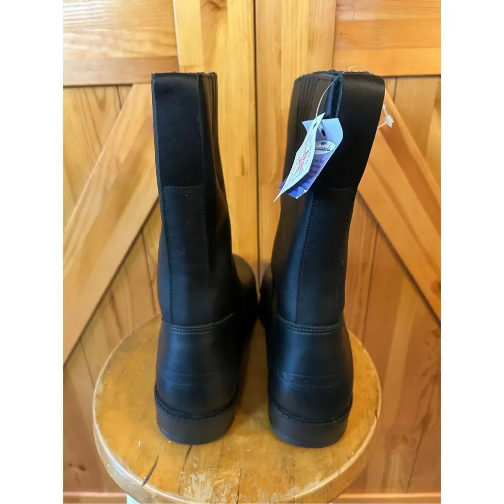 Cruiserworks Black Leather Classic Motorcycle Boots Men's Size 11.5M NWT